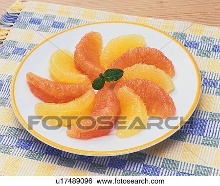 Stock Photograph - Grapefruit, High Angle View. Fotosearch