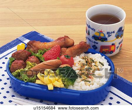 Picture - Lunch Box, High Angle View. Fotosearch
