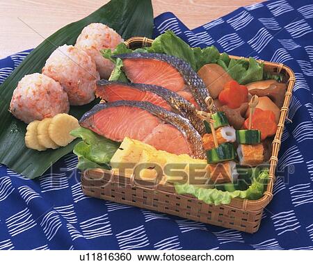 Stock Image - Lunch Box, High Angle View. Fotosearch
