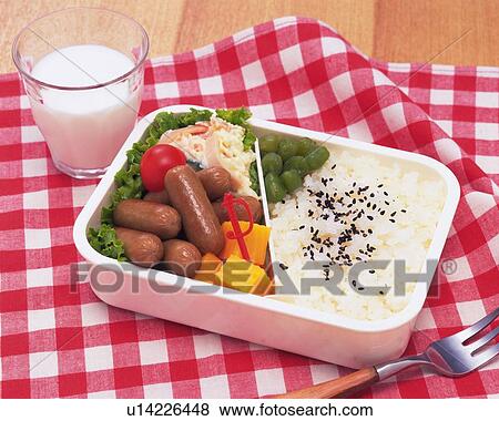 Stock Photo - Lunch Box, High Angle View. Fotosearch