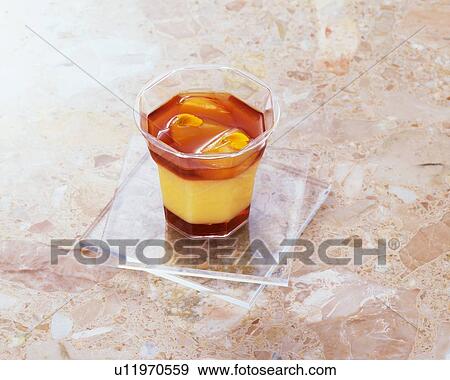 Pudding, High Angle View View Large Photo Image Stock Photo - Pudding, High Angle View. Fotosearch