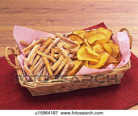 Stock Photo - Sweet Potato Snack, High Angle View. Fotosearch
