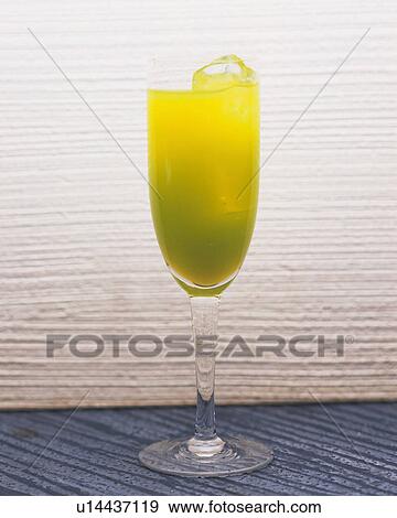 Stock Photo - Cocktail, Neon Ball, Front View. Fotosearch