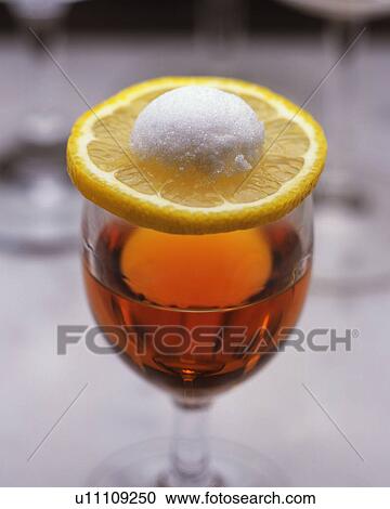 Stock Image - Cocktail, Nikolaschka, High Angle View, Differential Focus. Fotosearch