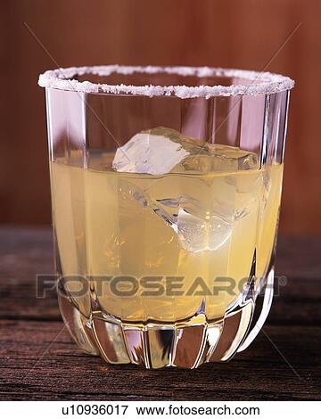 Stock Photo - Cocktail, Salty Dog, Front View, Differential Focus. Fotosearch