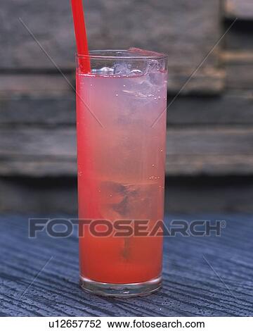 Stock Image - Cocktail, Spumoni, Front View, Differential Focus. Fotosearch