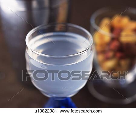 Stock Image - Cocktail, White Lady, Close Up, Differential Focus. Fotosearch