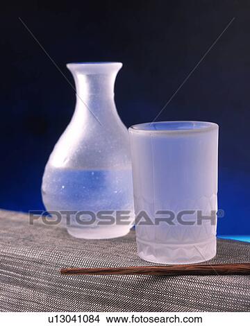 Cold Sake, Front View View Large Photo Image Picture - Cold Sake, Front View. Fotosearch