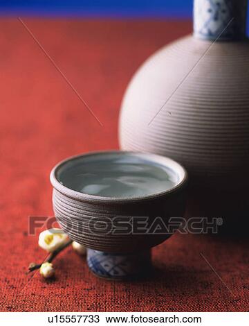 Stock Image - Sake, Close Up, Differential Focus. Fotosearch