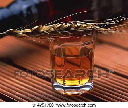 Stock Image - Whiskey, Front View, Differential Focus. Fotosearch