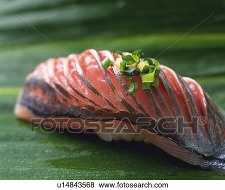 Aji, hand-shaped sushi View Large Photo Image Stock Photo - Aji, hand-shaped sushi. Fotosearch