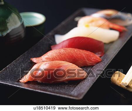 Assorted sushi View Large Photo Image Stock Photo - Assorted sushi. Fotosearch