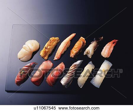 Assorted sushi View Large Photo Image Stock Photography - Assorted sushi. Fotosearch