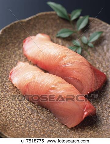 Buri, hand shaped sushi View Large Photo Image Stock Photography - Buri, hand shaped sushi. Fotosearch