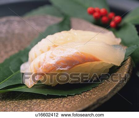 Hirame, hand shaped sushi View Large Photo Image Stock Image - Hirame, hand shaped sushi. Fotosearch