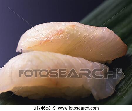 Hirame, hand-shaped sushi View Large Photo Image Stock Photo - Hirame, hand-shaped sushi. Fotosearch