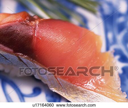 Saba, hand shaped sushi View Large Photo Image Stock Image - Saba, hand shaped sushi . Fotosearch