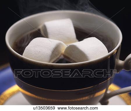 Close Up Image of a Coffee with Marshmallow, Full Frame, Close Up, Differential Focus View Large Photo Image Stock Photo - Close Up Image of a Coffee with Marshmallow, Full Frame, Close Up, Differential Focus. Fotosearch