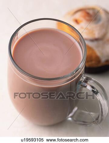 Stock Photography - Cocoa and Cinnmon Roll Bread, High Angle View, Full Frame, Differential Focus. Fotosearch
