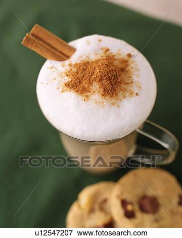 Ice Cafe Latte and Cookie, High Angle View, Differential Focus, Full Frame View Large Photo Image Stock Photo - Ice Cafe Latte and Cookie, High Angle View, Differential Focus, Full Frame. Fotosearch