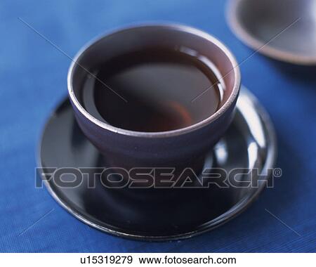Stock Photo - Oolong Tea, High Angle View, Full Frame, Differential Focus. Fotosearch