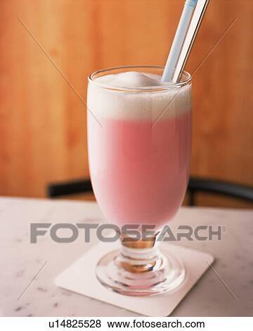 Stock Photo - Strawberry au Lait, Full Frame, Differential Focus. Fotosearch