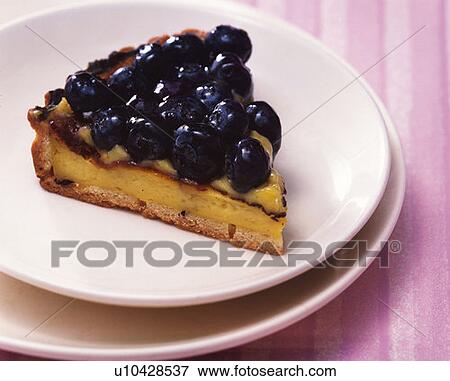 Stock Photo - Blueberry Cake, Close Up. Fotosearch