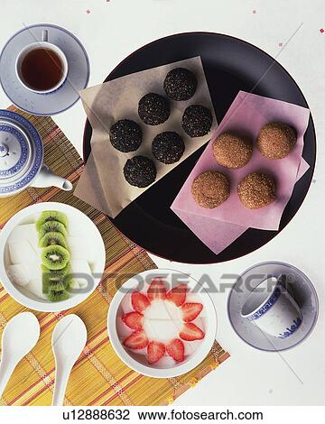 Japanese Sweets, High Angle View View Large Photo Image Stock Image - Japanese Sweets, High Angle View. Fotosearch