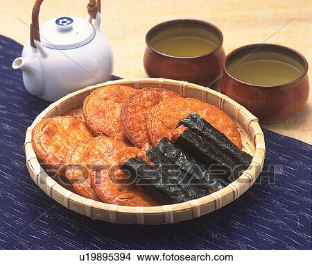 Rice Cracker, High Angle View View Large Photo Image Picture - Rice Cracker, High Angle View. Fotosearch