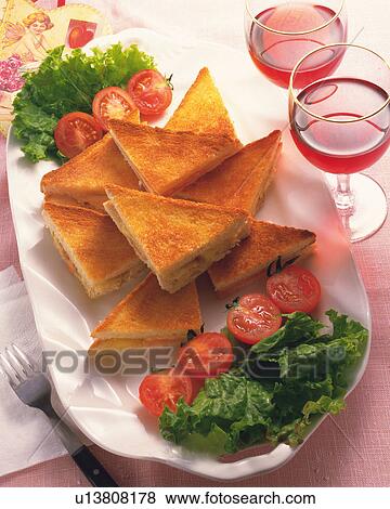 Sandwich, High Angle View View Large Photo Image Stock Photo - Sandwich, High Angle View. Fotosearch