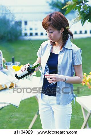 Stock Image - Garden Party. Fotosearch