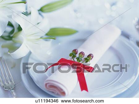 Stock Photograph - Place Setting. Fotosearch