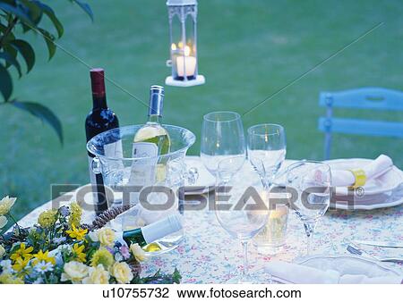 Stock Image - Ready for Garden Party. Fotosearch