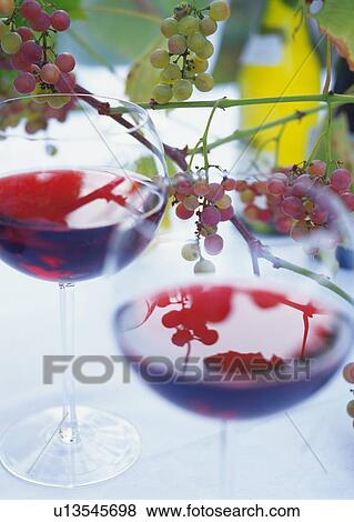 Red Wine and Grape View Large Photo Image Stock Photo - Red Wine and Grape. Fotosearch
