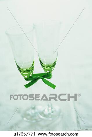 Two Glasses Tied Up View Large Photo Image Stock Image - Two Glasses Tied Up. Fotosearch