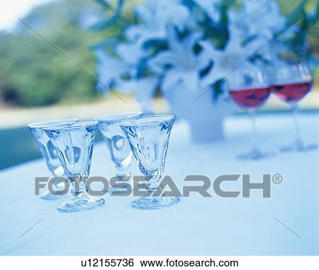 Stock Photograph - Wineglasses. Fotosearch