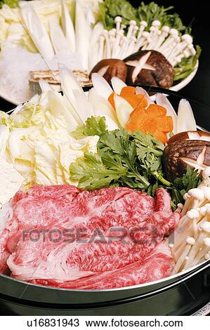 Sukiyaki View Large Photo Image Stock Image - Sukiyaki. Fotosearch