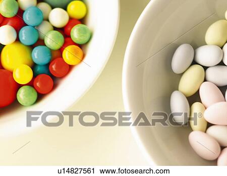 Stock Image - Chewing gum Ball and Chocolate. Fotosearch