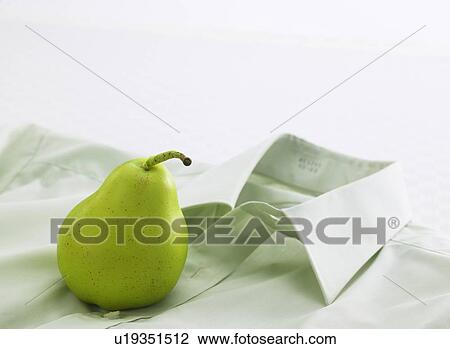 Stock Image - Pear and Shirt. Fotosearch