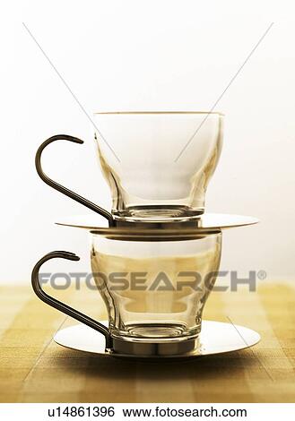 Tea Cup Piled Up View Large Photo Image Stock Photograph - Tea Cup Piled Up. Fotosearch