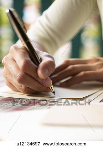 Stock Photo - Writing a letter. Fotosearch