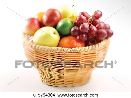 assorted, choice, basket of fruit, basket, abundance View Large Photo Image Picture - assorted, choice, basket of fruit, basket, abundance. Fotosearch