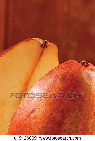 Stock Photo - close-up, cut, fresh fruit, freshness. Fotosearch