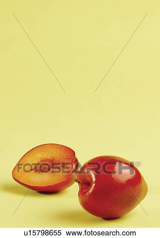Stock Photography - close-up, cut, fresh fruit, freshness. Fotosearch