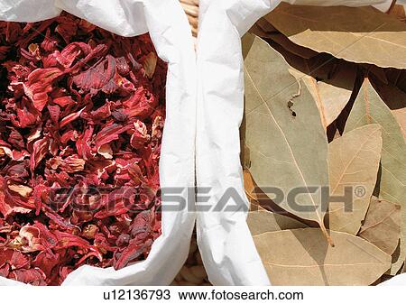 Stock Image - Assorted, Day, Bay Leaf, Bags, Aromatic. Fotosearch
