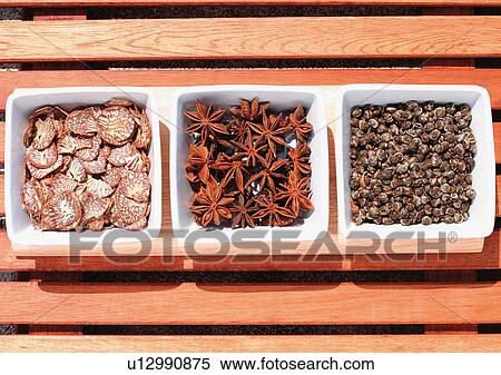 Stock Photography - Assorted, Directly Above, Day, Compartments, Aromatic. Fotosearch