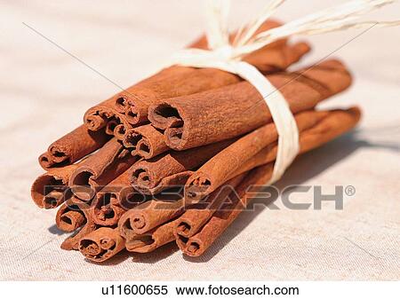 Stock Photography - Bundle, Arrangement, Bunch, Bouquet, Bark, Cinnamon, Aromatic. Fotosearch