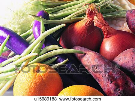 Beans, Brinjal, Close-Up, Crop, Fresh View Large Photo Image Stock Photo - Beans, Brinjal, Close-Up, Crop, Fresh. Fotosearch