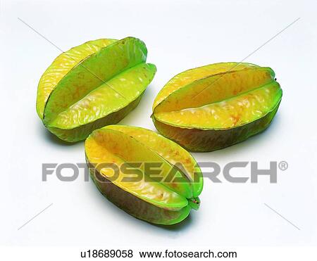 Stock Photo - fruit, fresh, green, carambola, starfruit. Fotosearch