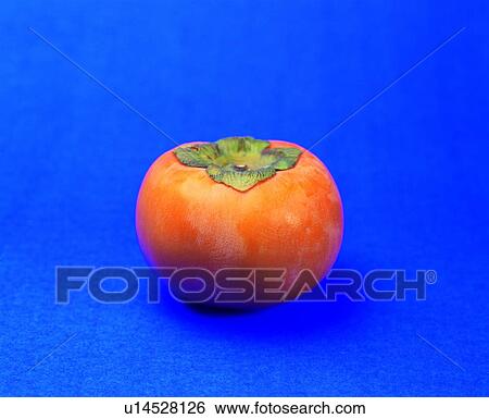 Stock Photograph - fruit, fresh, persimmon, yellow. Fotosearch